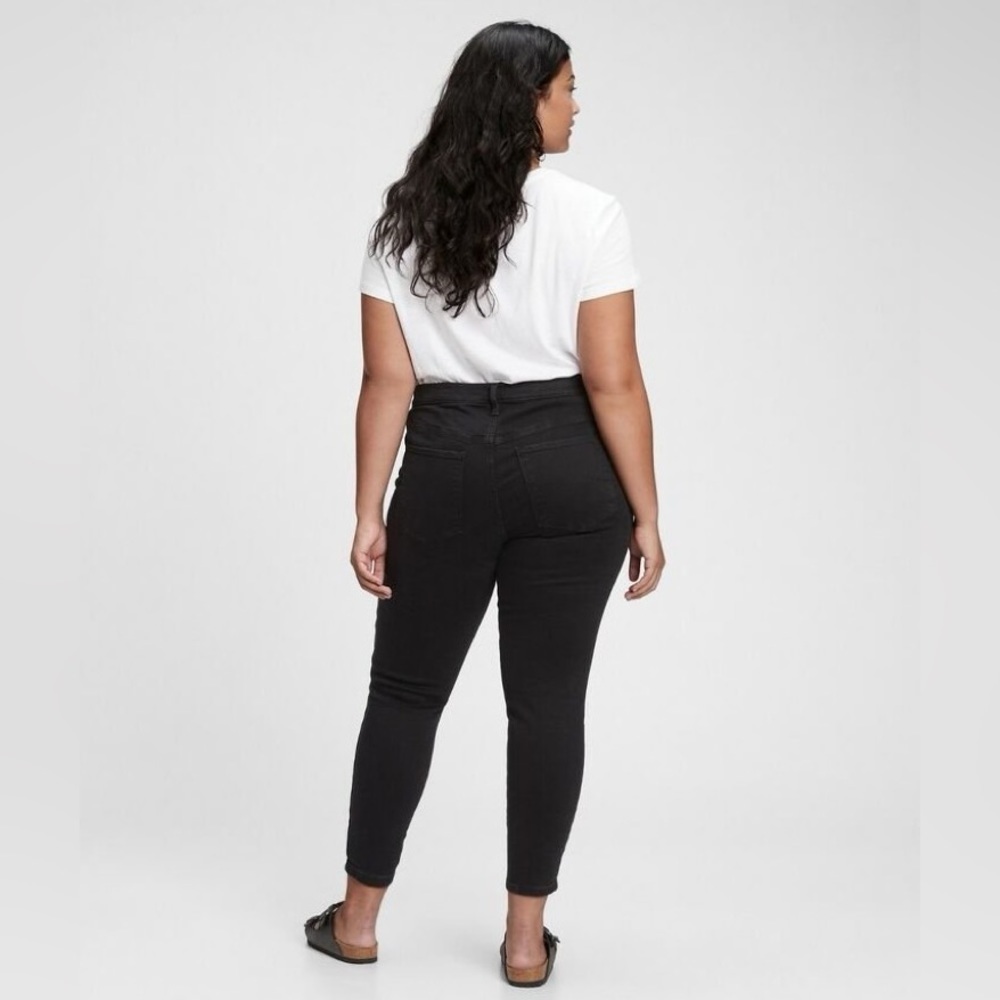 NWT! GAP Black Mid Rise Jegging with Washwell - Size 10 Long /30 LONG 🩷 - Picture 2 of 8